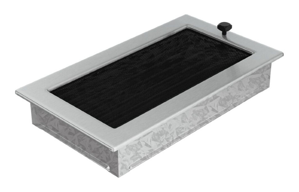 Решетка вентиляционная стальная с жалюзи 17х30