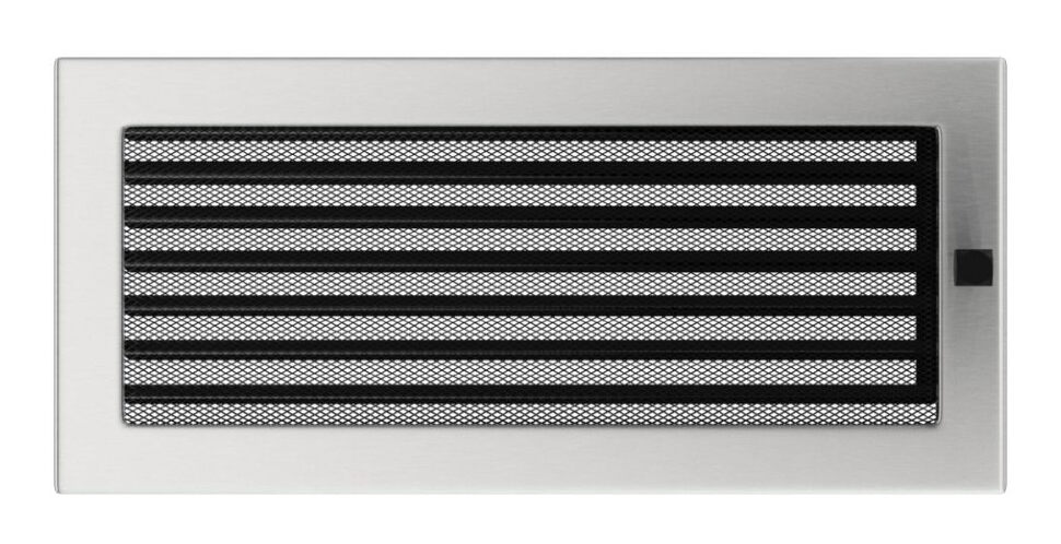 Решетка вентиляционная стальная с жалюзи 17х37