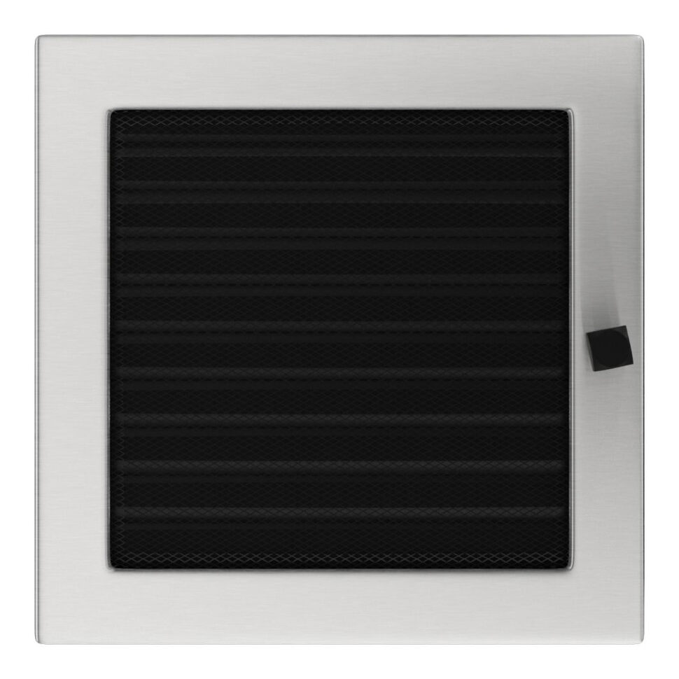 Решетка вентиляционная стальная с жалюзи 22х22