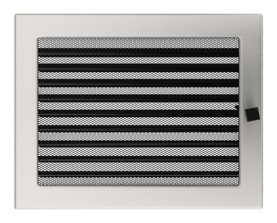 Решетка вентиляционная стальная с жалюзи 22х30