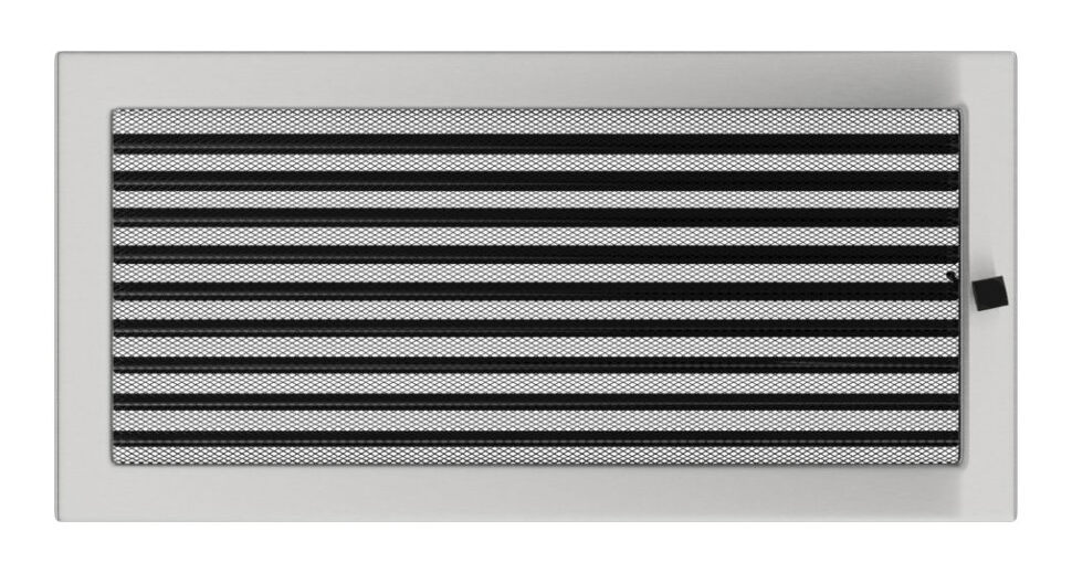 Решетка вентиляционная стальная с жалюзи 22х45