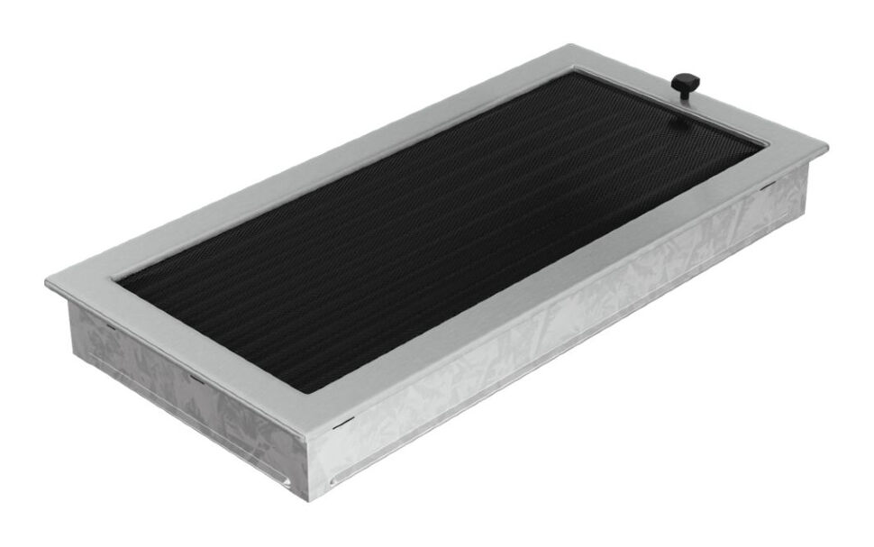 Решетка вентиляционная стальная с жалюзи 22х45