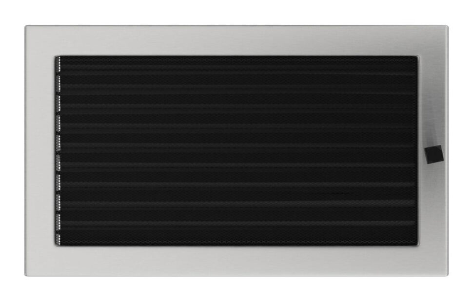 Решетка вентиляционная стальная с жалюзи 22х37