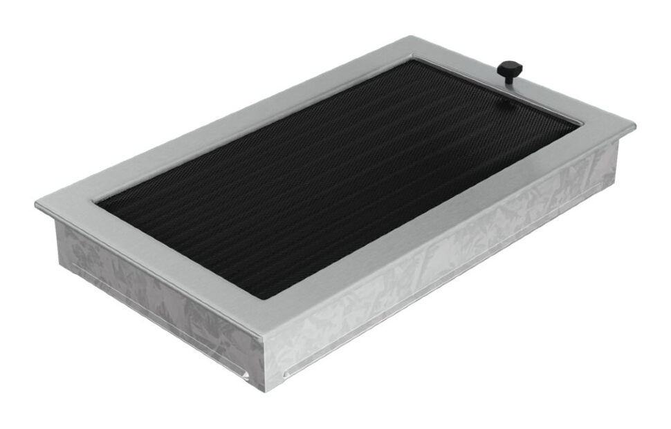 Решетка вентиляционная стальная с жалюзи 22х37