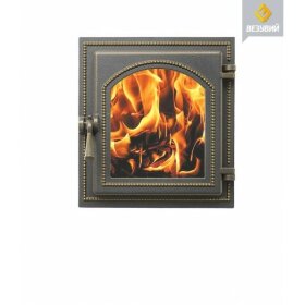 Дверка каминная Везувий 270 (бронза)