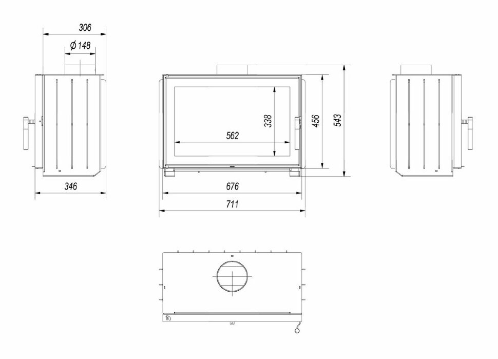 Каминная топка Kratki Jas