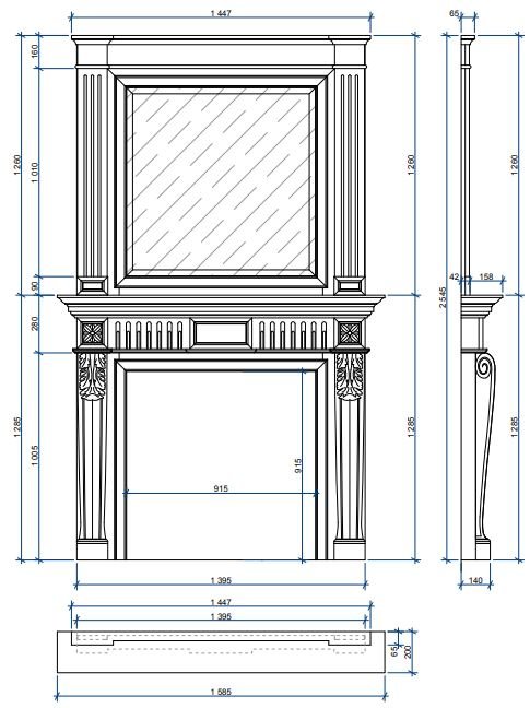 Каминная облицовка Sunhill Aston