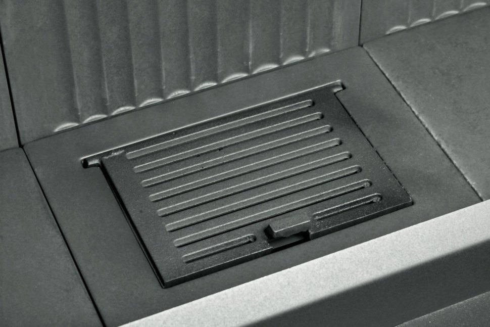 Каминная топка Экокамин Альфа 1000 RB (правая) (черный шамот)