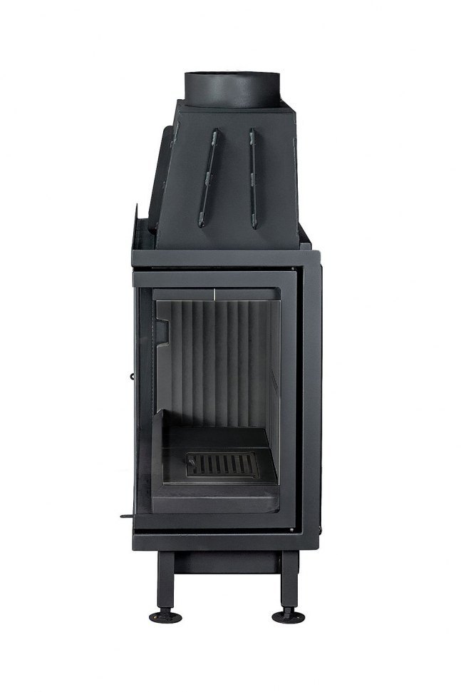 Каминная топка Экокамин Альфа 1000 RB (правая) (черный шамот)