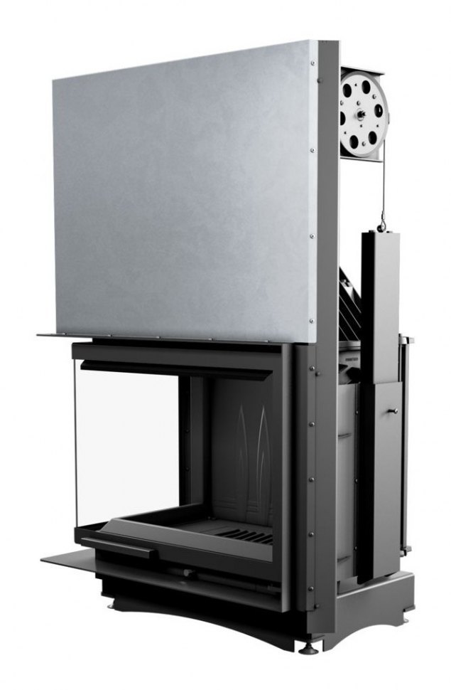 Каминная топка Kratki Amelia L BS G (угловое стекло слева, гильотина)