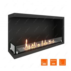 Биокамин угловой SteelHeat Leader 900 левый (Стандарт)