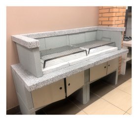 Барбекю COOKIE: Модуль двойное накладное барбекю GRIGIO (Palazzetti)