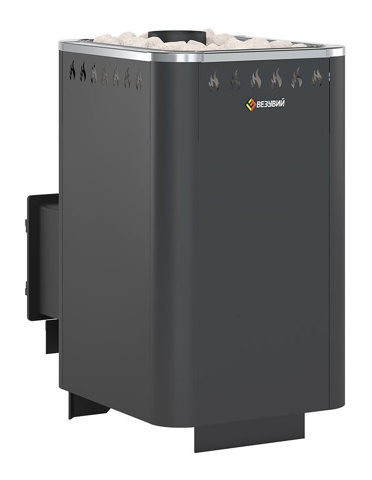 Дровяная печь для бани Везувий Русичъ АНТРАЦИТ 22 (ДТ-4) 2022