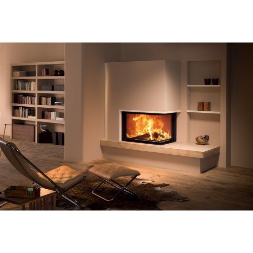 Каминная топка Brunner Eck-Kamine 57/82/48 вертикальное открытие, правый угол (с подъемом)