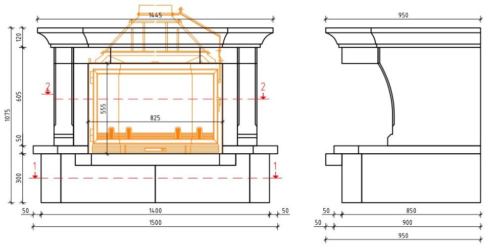 Каминная облицовка Sunhill Brest