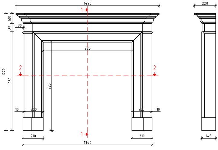 Каминная облицовка Sunhill Yorkshire