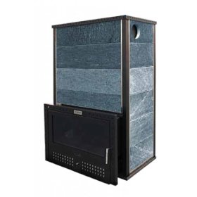 Дровяная печь для бани Klover KLV RT RV 100 T (талькомагнезит) комплект