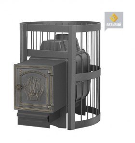 Чугунная печь для бани Везувий Легенда Стандарт 16 (ДТ-4)