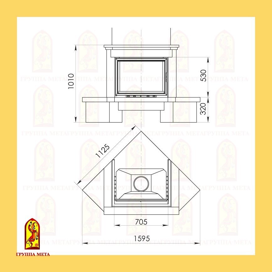 Каминная облицовка Мета Эльзас