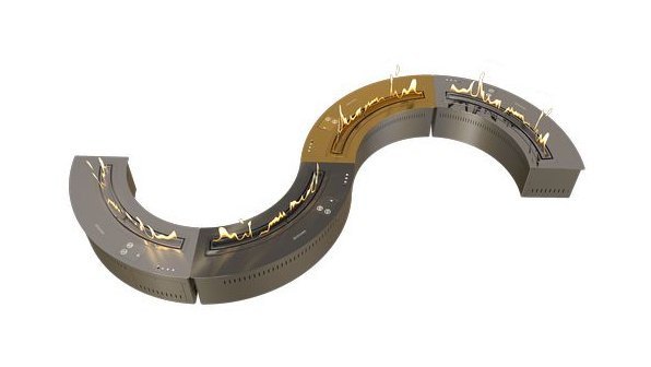 Биокамин автоматический Airtone Andalle RADIAL 1000