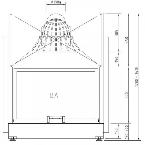 Каминная топка Schmid Lina TV 8751 h