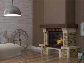 Каминная облицовка Прага 700 (угловая)