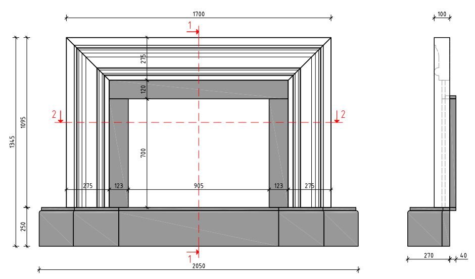 Каминная облицовка Sunhill Granville