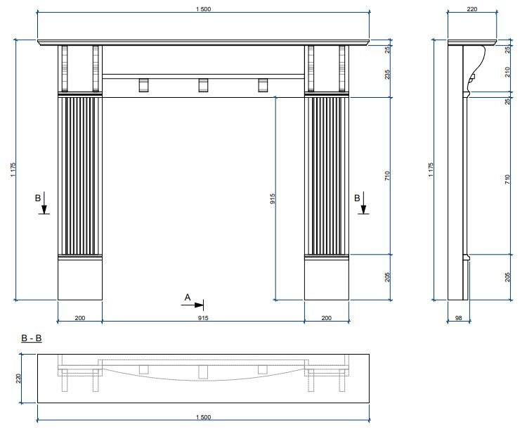 Каминная облицовка Sunhill Bedfort