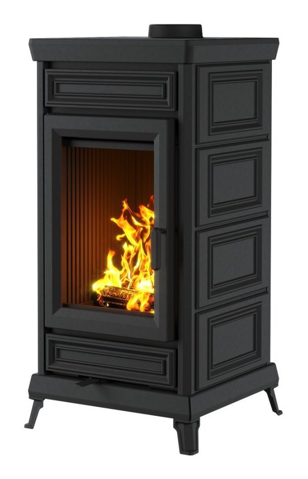 Чугунная печь камин Астов Майолика