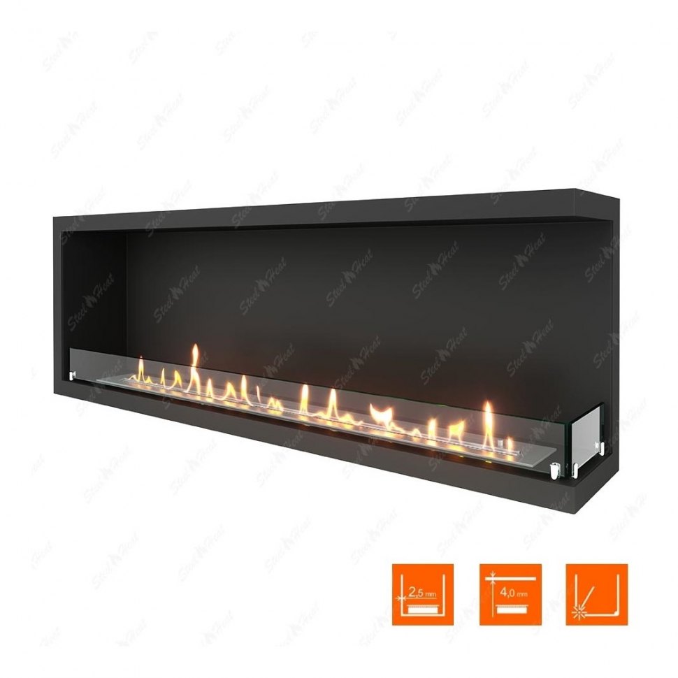 Биокамин угловой SteelHeat Leader 1400 правый (Стандарт)