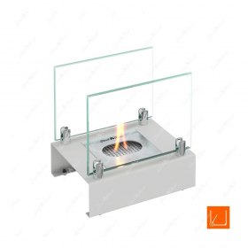 Настольный биокамин SteelHeat ALBA белый