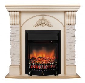 Электрокамин RealFlame Athena WT с Fobos Lux S BL