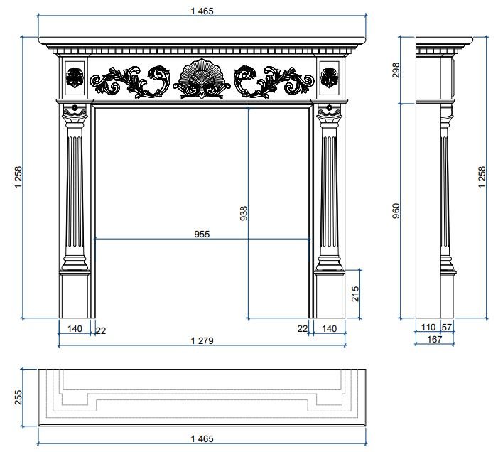 Каминная облицовка Sunhill Newcastle