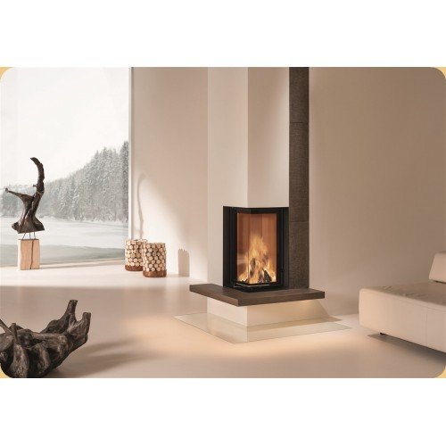 Каминная топка Brunner Eck-Kamine 70/33/33 вертикальное открытие (с подъемом)