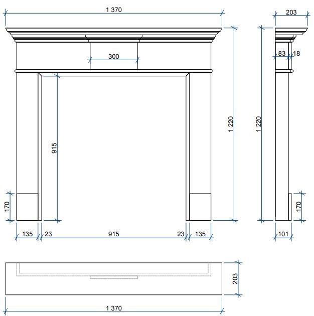 Каминная облицовка Sunhill Brighton