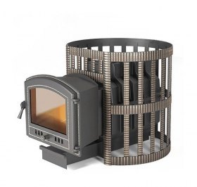 Чугунная печь для бани Везувий Легенда Ретро Ковка 24 (224)