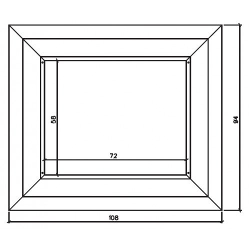 Каминная облицовка EdilKamin Iron, под Inpellet 54, Luce Plus 54, Deco, Riga