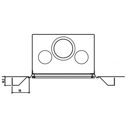 Каминная облицовка EdilKamin Iron, под Inpellet 54, Luce Plus 54, Deco, Riga