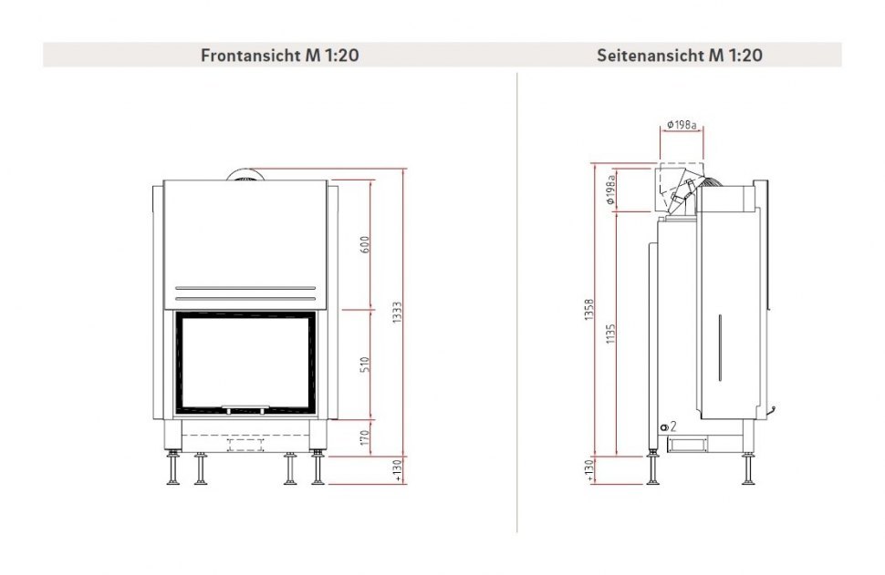 Каминная топка Schmid Lina W 6751 h