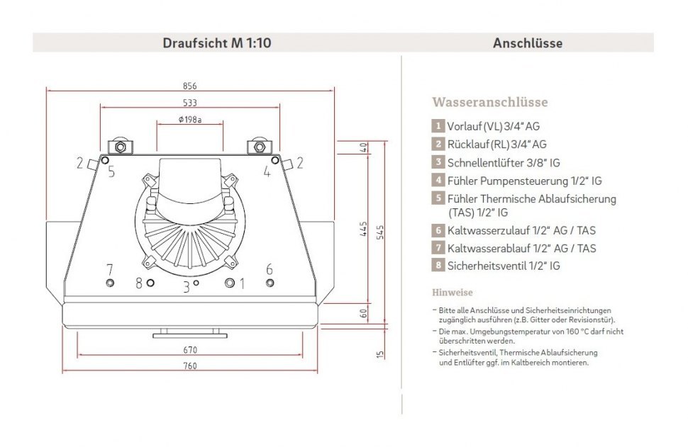 Каминная топка Schmid Lina W 6751 h