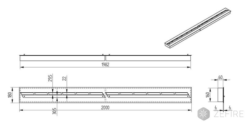 Прямоугольный контейнер ZeFire 2000