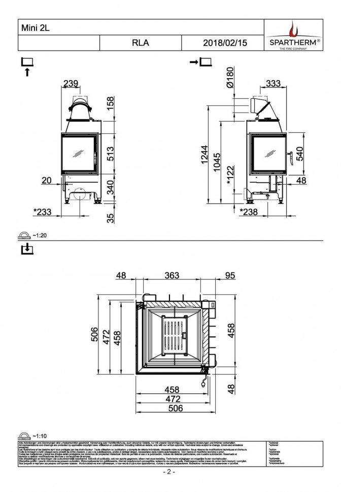 Каминная топка Spartherm Mini 2L 4S