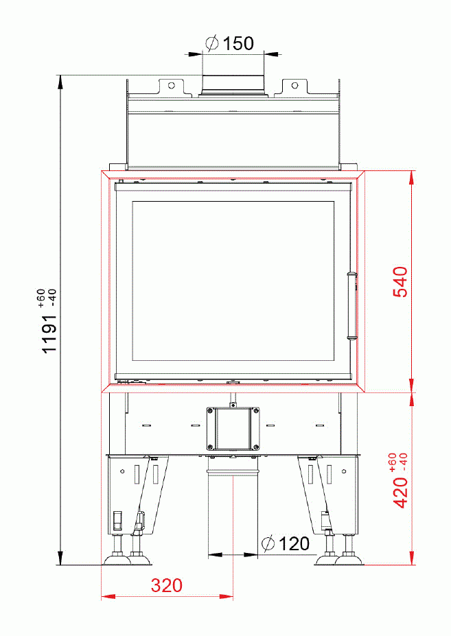 Каминная топка BeF Feel 6
