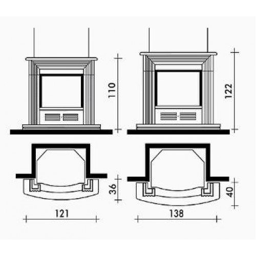 Каминная облицовка EdilKamin Class