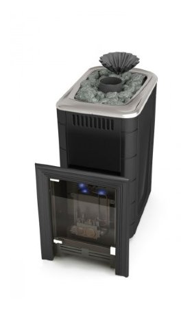 Газо-дровяная печь TMF Таймыр Carbon БСЭ ЗК антрацит