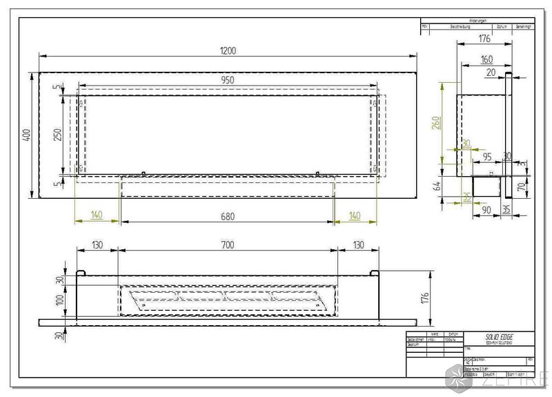 Биокамин ZeFire Elliot 1200