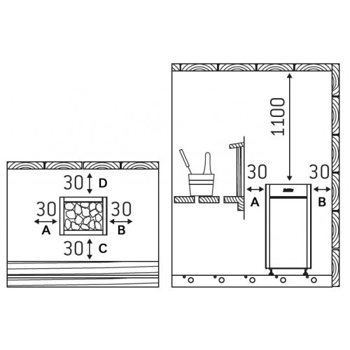 Электрическая печь для сауны Harvia Virta Combi HL110S