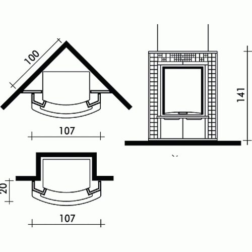 Каминная облицовка EdilKamin Carousel
