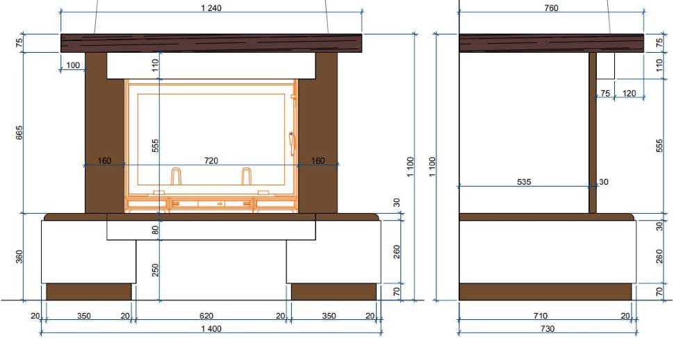 Каминная облицовка Sunhill Balzano