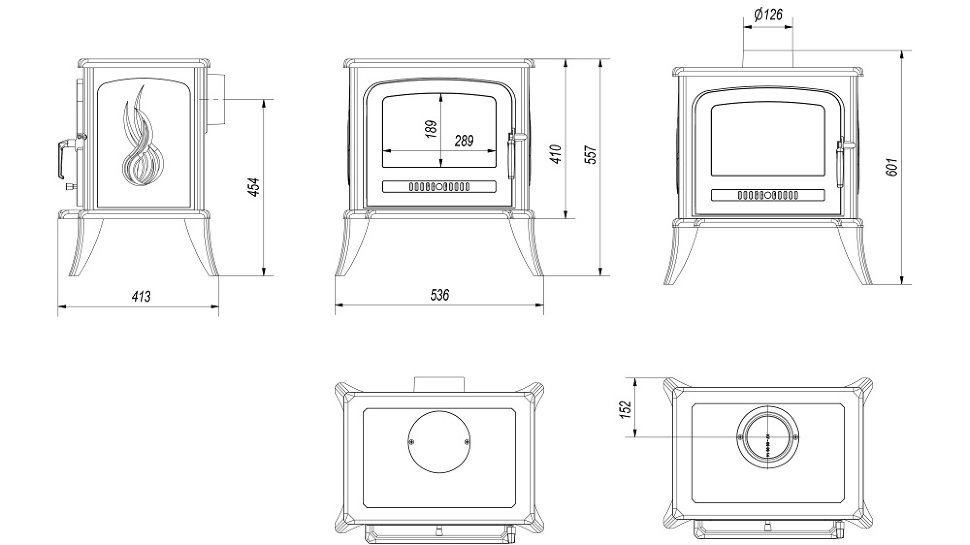 Отопительная печь Kratki Koza K7
